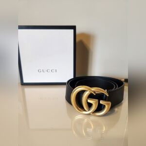 SOLD- Authentic Gucci Marmont (GG) Belt 1.5 in